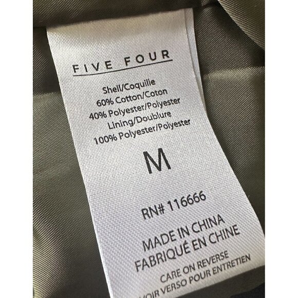 Five Four Los Angeles Mens Black‎ Jacket Coat Size Medium - Picture 8 of 9